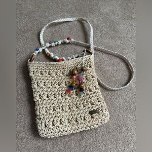 Cappelli Straworld: Strawlike Glass Beaded crossbody purse